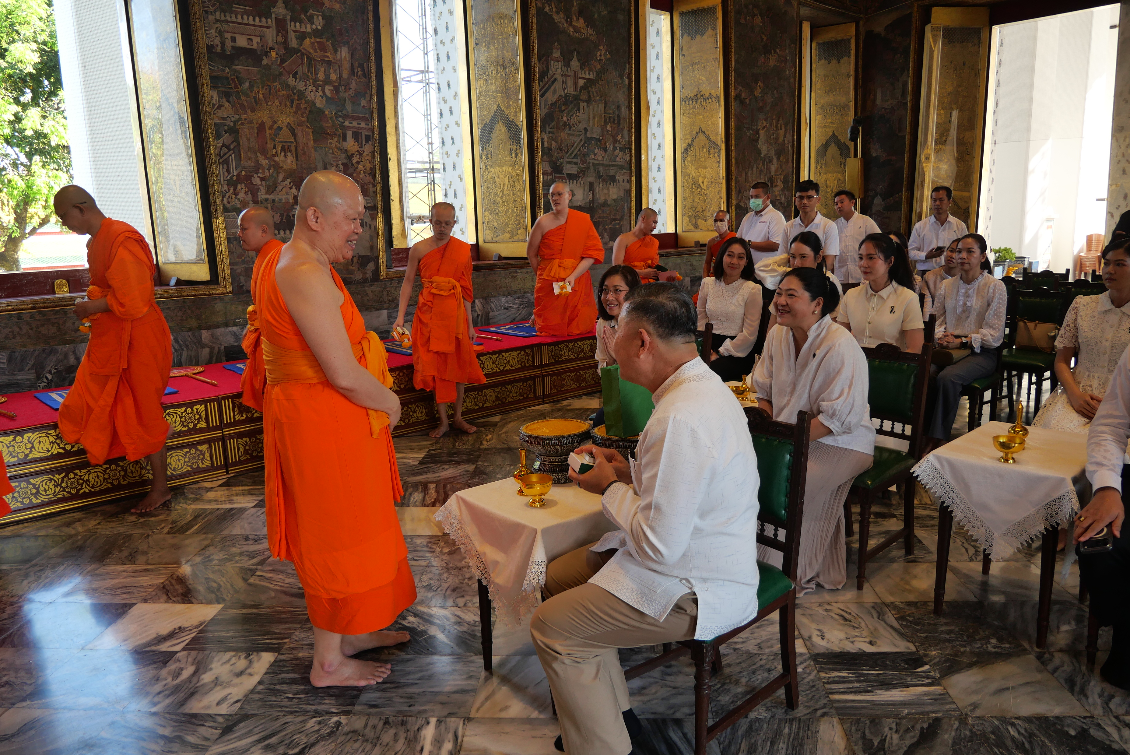 title - ปลัดกระทรวงเกษตรและสหกรณ์ พร้อมด้วยคณะผู้จัดเตรียมงานพระราชพิธีพืชมงคลจรดพระนังคัลแรกนาขวัญ ประจำปี ๒๕๖๙ ทำบุญถวายผ้าไตรและเครื่องไทยธรรม